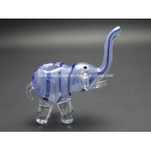 Wholesale 14cm Height Elephant Shape Glass Pipe Smoking Pipe Hand Pipe